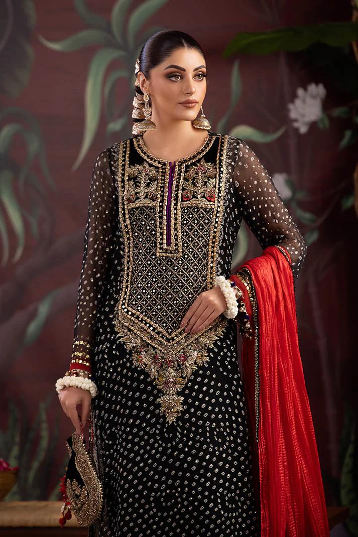 Handmade Chunnari Chiffon Bridal Wear - Image 5