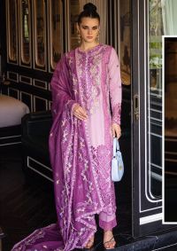 Lawn Suit with Sequin Dupatta - Thumbnail 1