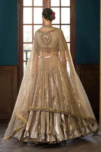 Kora & Dabka Embroidered Lehnga Ensemble - Thumbnail 3