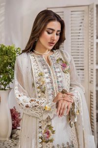 Cotton Chikan 3D Embroidered - Thumbnail 7