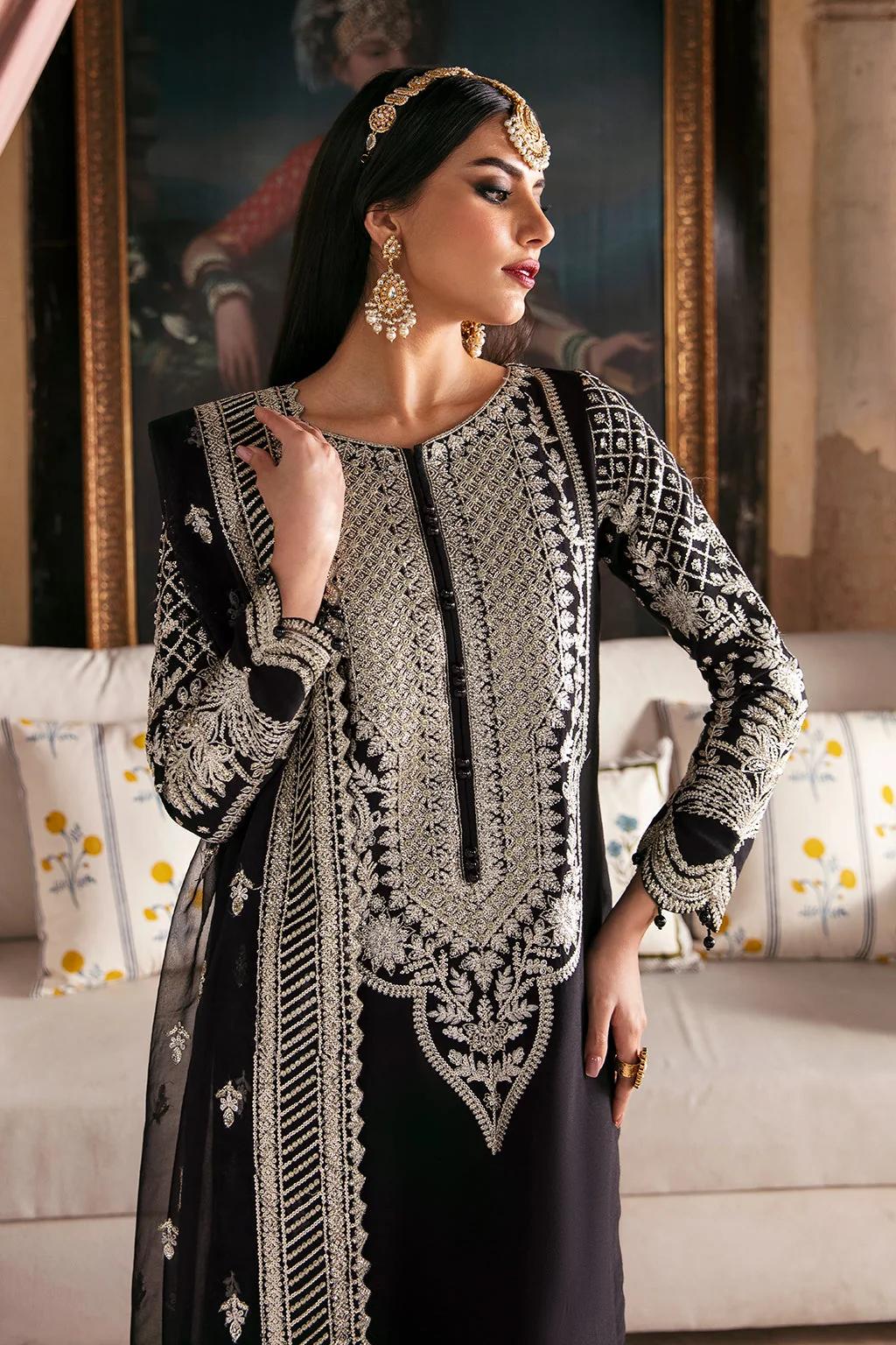 Raw Silk Suit with Organza Dupatta - Image 5
