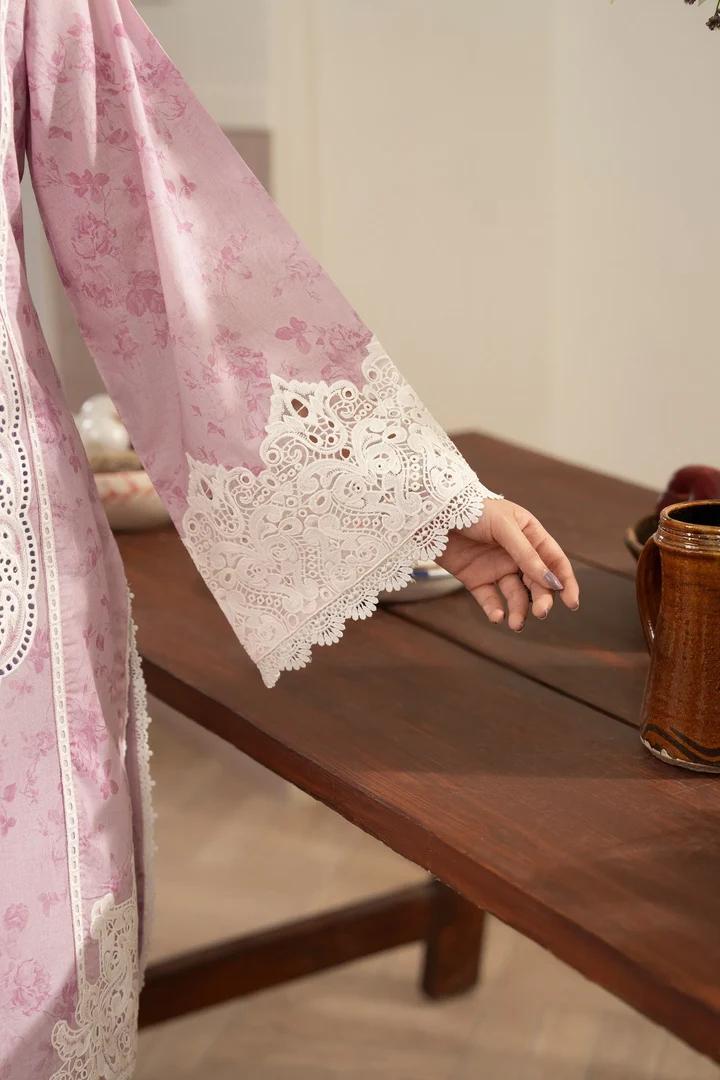 Refined Lawn Suit with Farshi Drape - Image 4