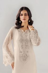 Pure Cotton with Brochette Net Sleeves - Thumbnail 14