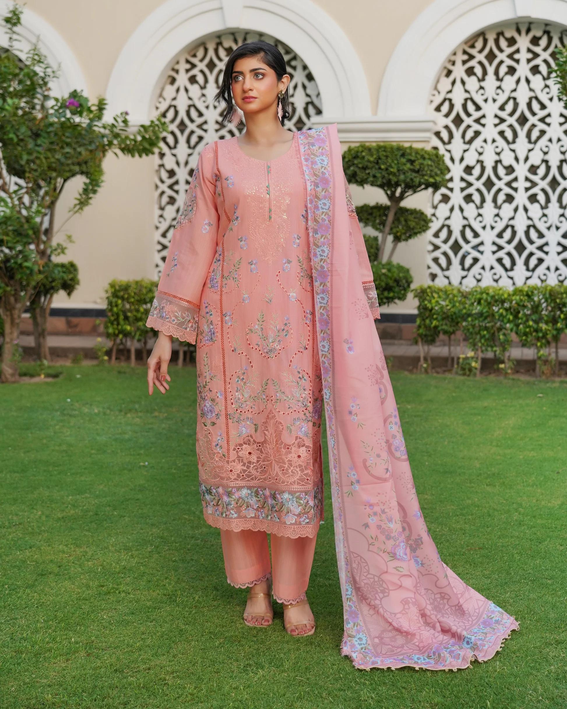 Floral Embroidered Suit - Image 1