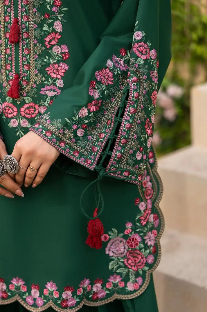 Short Shirt with Dori Tassels & Chiffon Dupatta - Image 6
