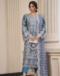 Sheer Net 3-Piece Suit - Thumbnail 1