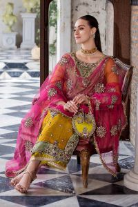 Hand-Worked Pure Organza Formal Wear - Thumbnail 19