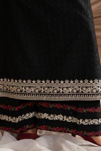 Kashmiri Stitch Embroidered with Loose Trouser - Thumbnail 11