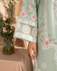 Cotton Embroidered Long Shirt&Loose Trouser - Thumbnail 10