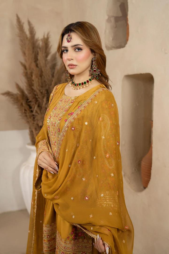 3D Sequin Floral Embroidered Suit - Image 12