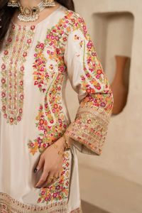 3D Sequin Floral Embroidered Suit - Thumbnail 5