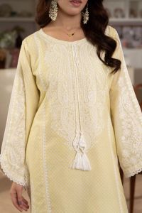 Lawn Suit with Farshi Shalwar - Thumbnail 4