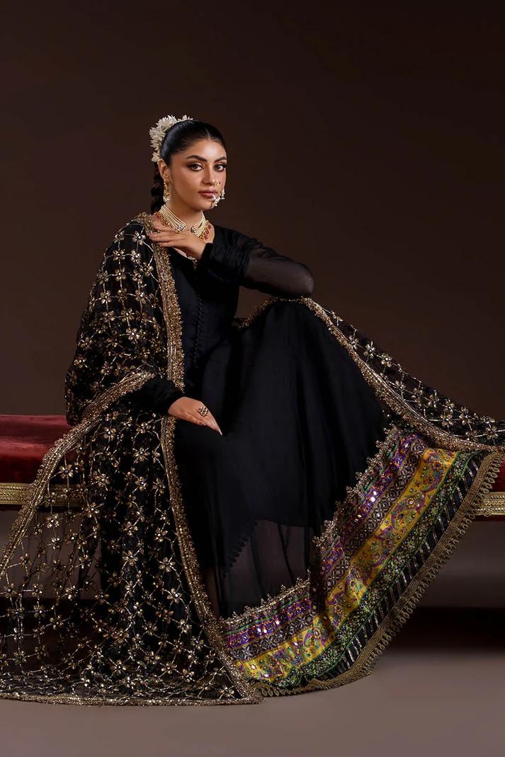 Mirror Work Chiffon & Silk Ready to Wear - Image 2
