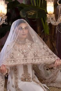 Needlecraft Chiffon Suit with Crushed Sharara - Thumbnail 25