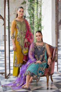 Hand-Worked Pure Organza Formal Wear - Thumbnail 1