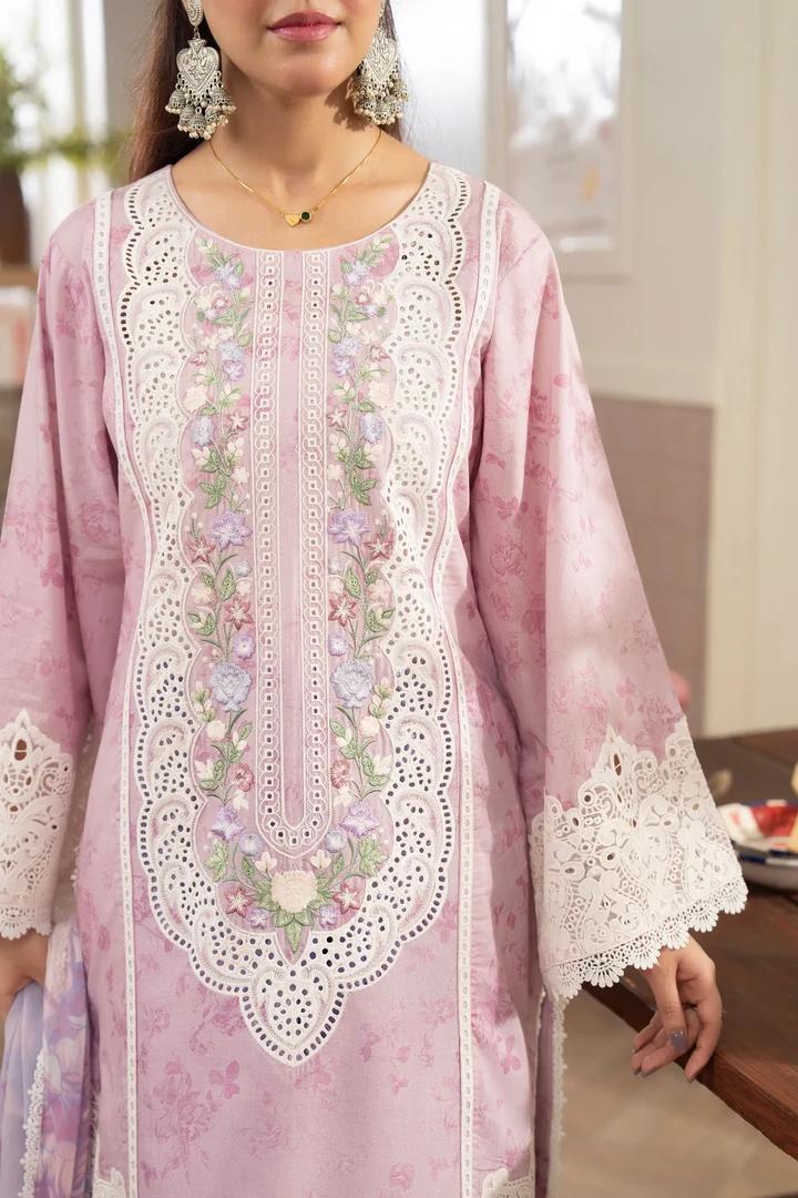 Refined Lawn Suit with Farshi Drape - Image 3
