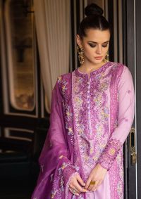 Lawn Suit with Sequin Dupatta - Thumbnail 3