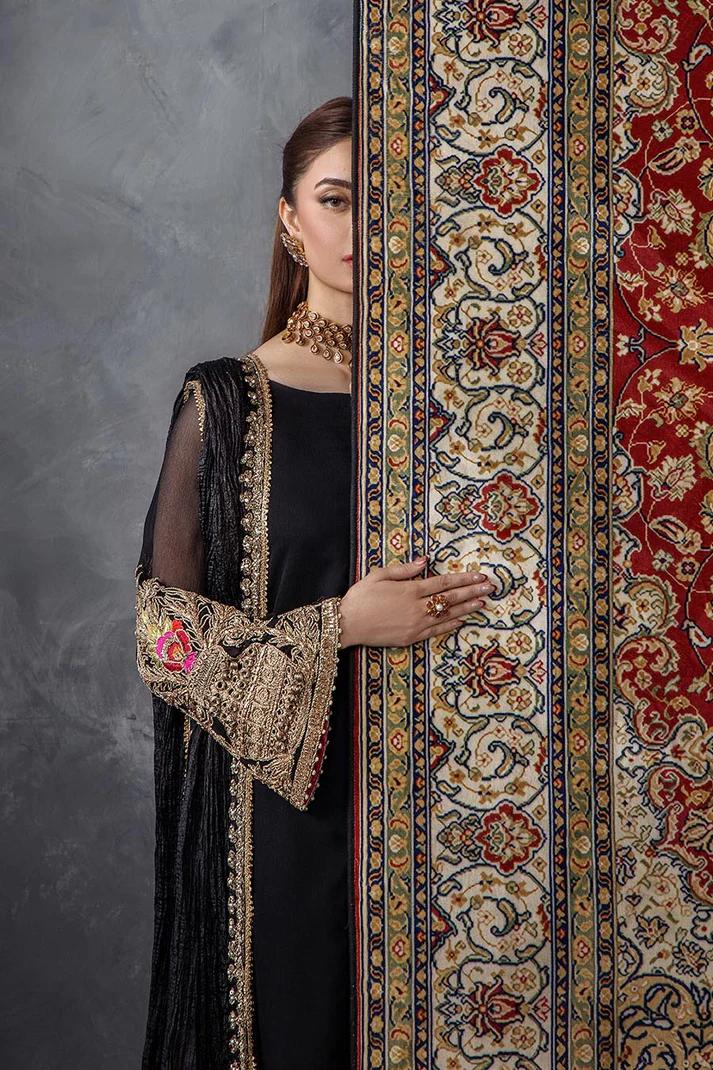 Needlecraft Chiffon & Silk Farshi Shalwar Set - Image 5