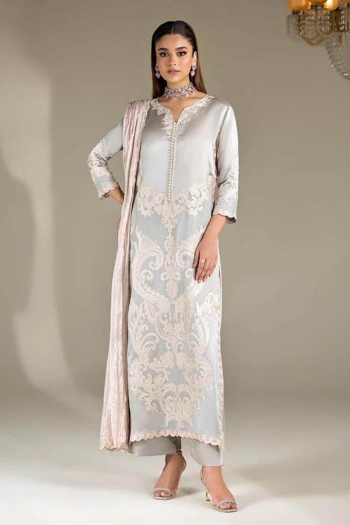 Thread Work Silk & Raw Silk Paneled - Image 2