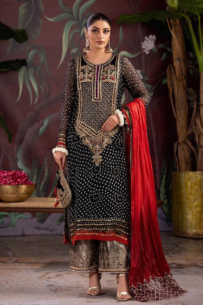 Handmade Chunnari Chiffon Bridal Wear - Image 4