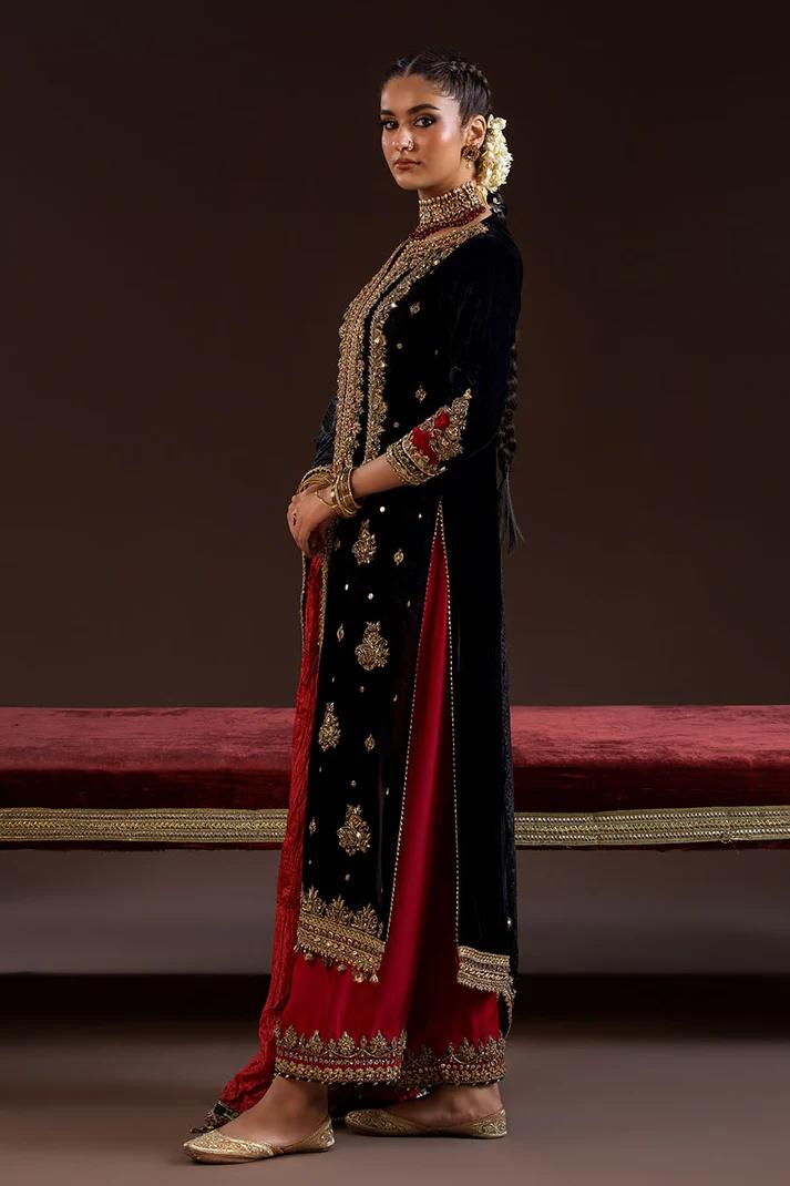 Hand-Embroidered Velvet & Silk - Image 3