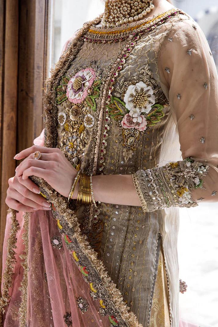 3D Zardozi Mesuri Shirt & Indian Crush Silk - Image 12