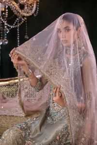 Resham Mesuri Shirt & Pure Mesuri Sharara - Thumbnail 2