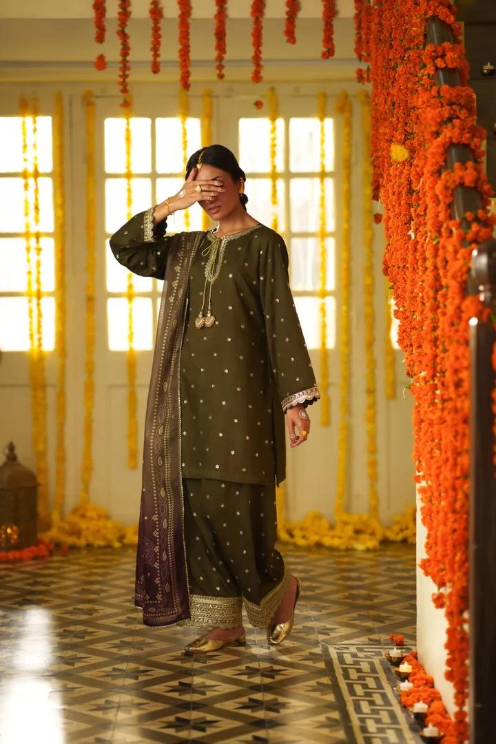 Elegance Silk Suit Set