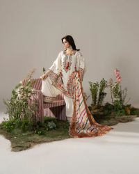 Short shirt with intricate multi-thread embroidery - Thumbnail 4
