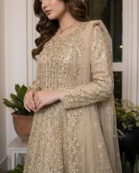 Shimmering Gold & Peach Maxi - Thumbnail 4