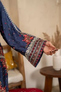 Embroidered Tilla Sequin Suit - Thumbnail 5