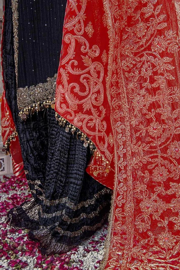 Needlecraft Chiffon Suit with Crushed Sharara - Image 11