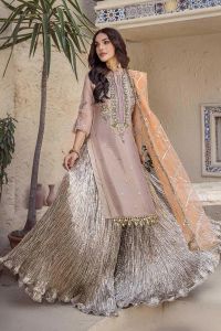 Pure Resham Mesuri Zardozi Suit - Thumbnail 14