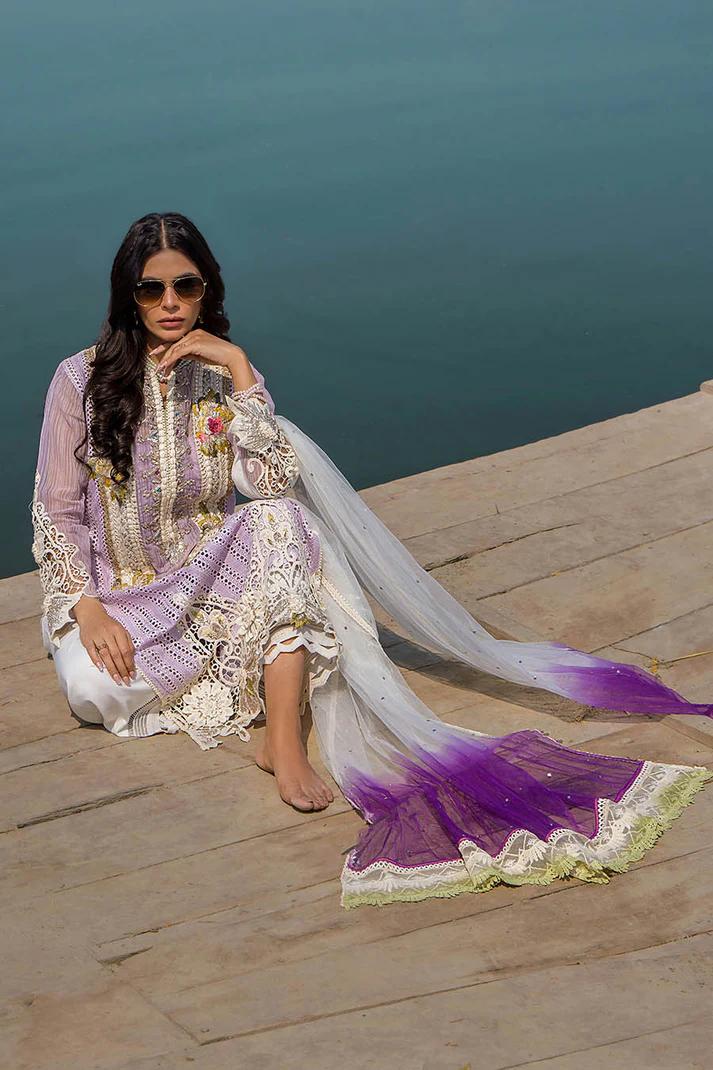 Cotton Chikan 3D Embroidered - Image 25
