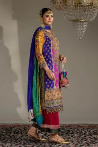 Kora Dabka Resham Silk Suit - Thumbnail 5