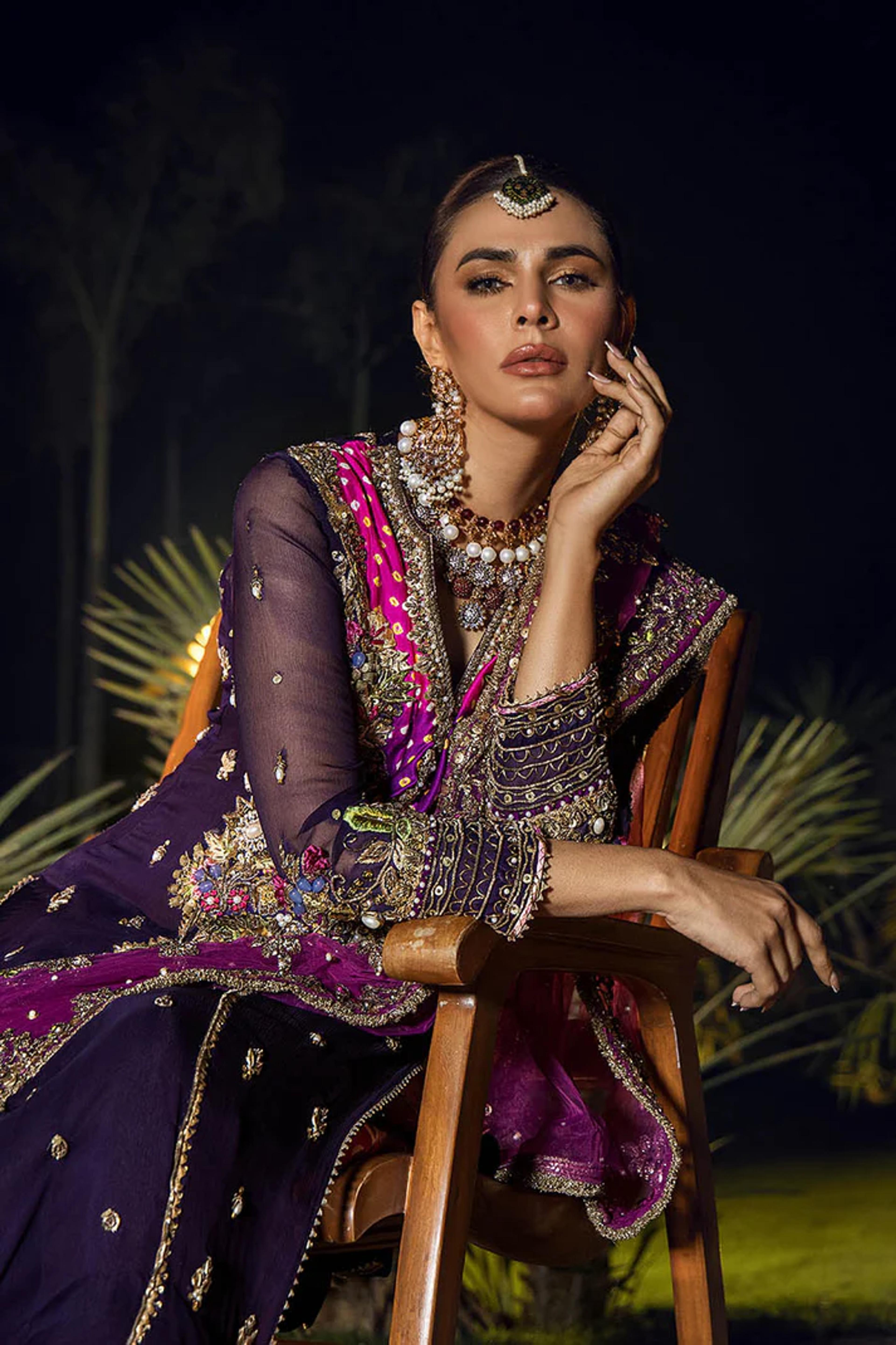 Kora Dabka Chiffon Chunri Shirt - Thumbnail 7