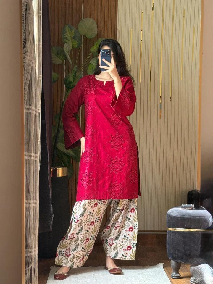 Breezy Printed Lawn Duo with Farshi Drape - Image 1