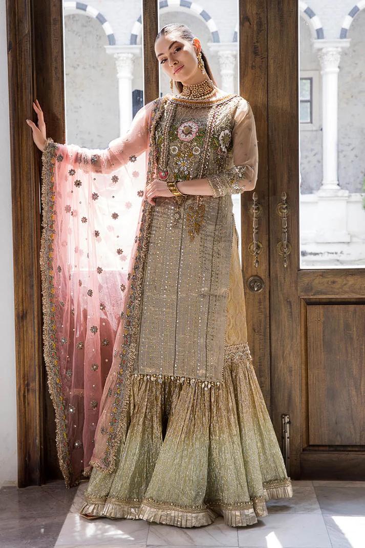 3D Zardozi Mesuri Shirt & Indian Crush Silk - Image 6