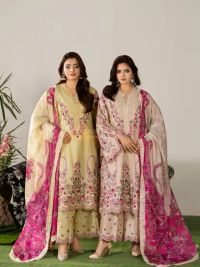 Suit with Cutwork Trouser & Lace - Thumbnail 1
