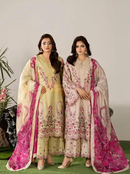 Suit with Cutwork Trouser & Lace - Image 1