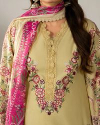 Suit with Cutwork Trouser & Lace - Thumbnail 11