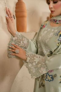 Bloom Embroidered Silk Suit - Thumbnail 14