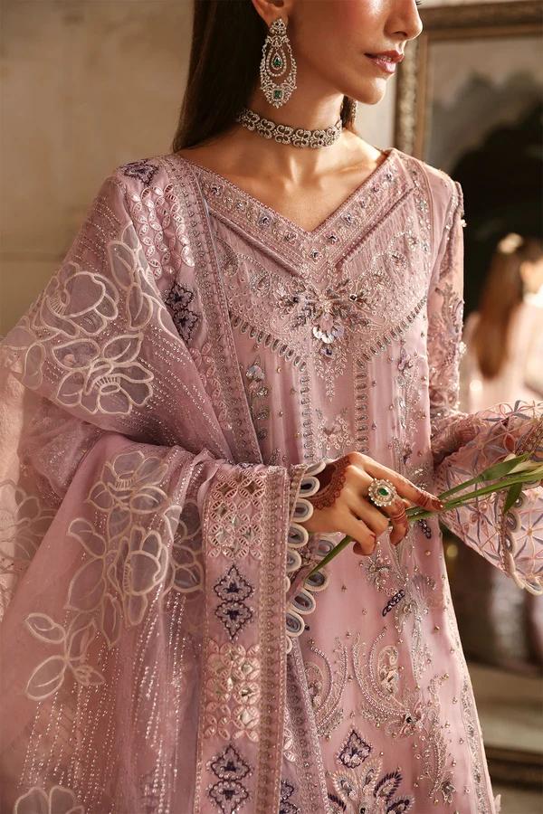 Embroidered Chiffon Suit with Appliqué Dupatta - Image 6