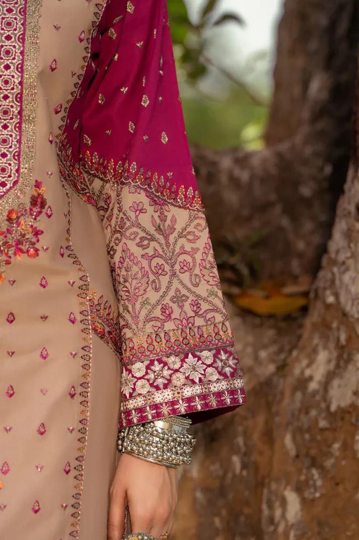 Traditional Ethnic Set with Apple Silk & Farshi Shalwar - Image 6