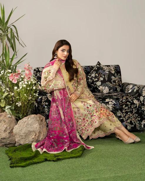 Suit with Cutwork Trouser & Lace - Image 13