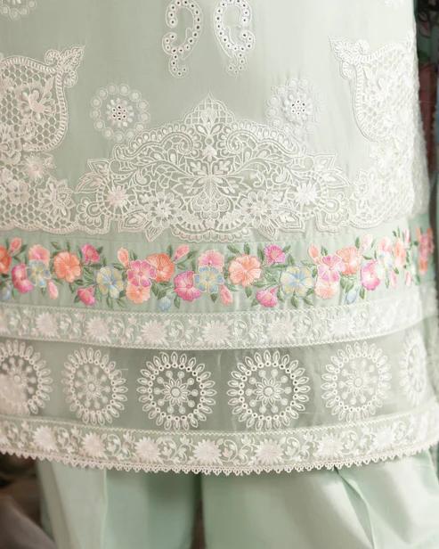 Cotton Embroidered Long Shirt&Loose Trouser - Image 9