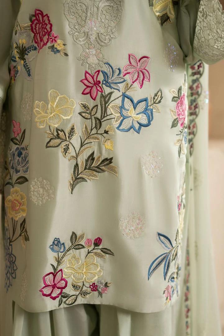 Bloom Embroidered Silk Suit - Image 13