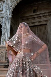Mirrorglow Muse Lehenga - Thumbnail 5