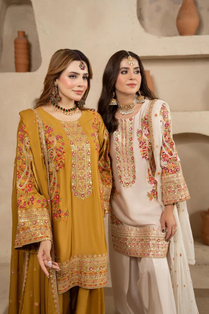 3D Sequin Floral Embroidered Suit - Image 17