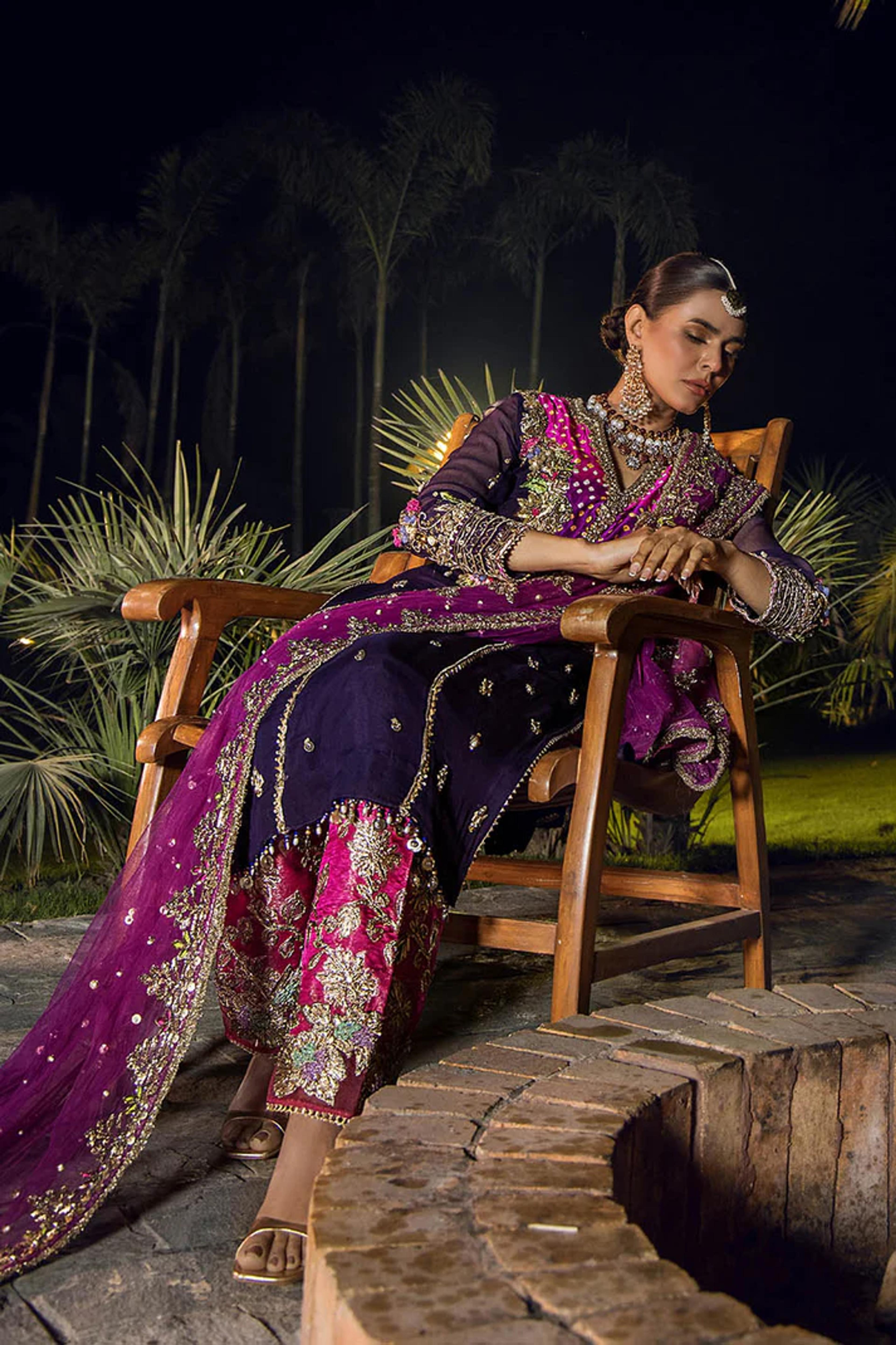 Kora Dabka Chiffon Chunri Shirt - Thumbnail 9